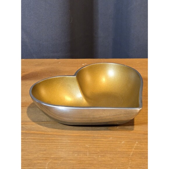 Inspired Generations Happy Heart Of Gold Bowl Candy Trinket Dish - Picture 2 of 7